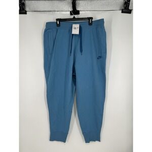 Nike Classic Fleece Joggers Pants Sweatpants DA0019-469 Tapered Blue Mens‎ 3XL